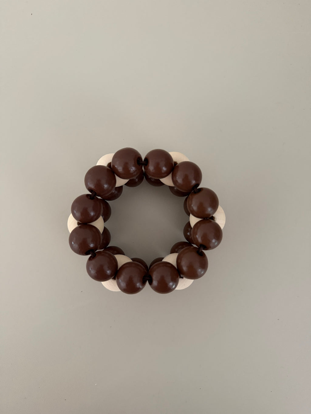 Flor Bangle - Brown et Natural