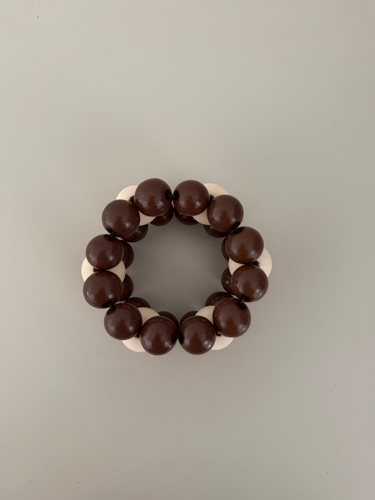Flor Bangle - Brown et Natural