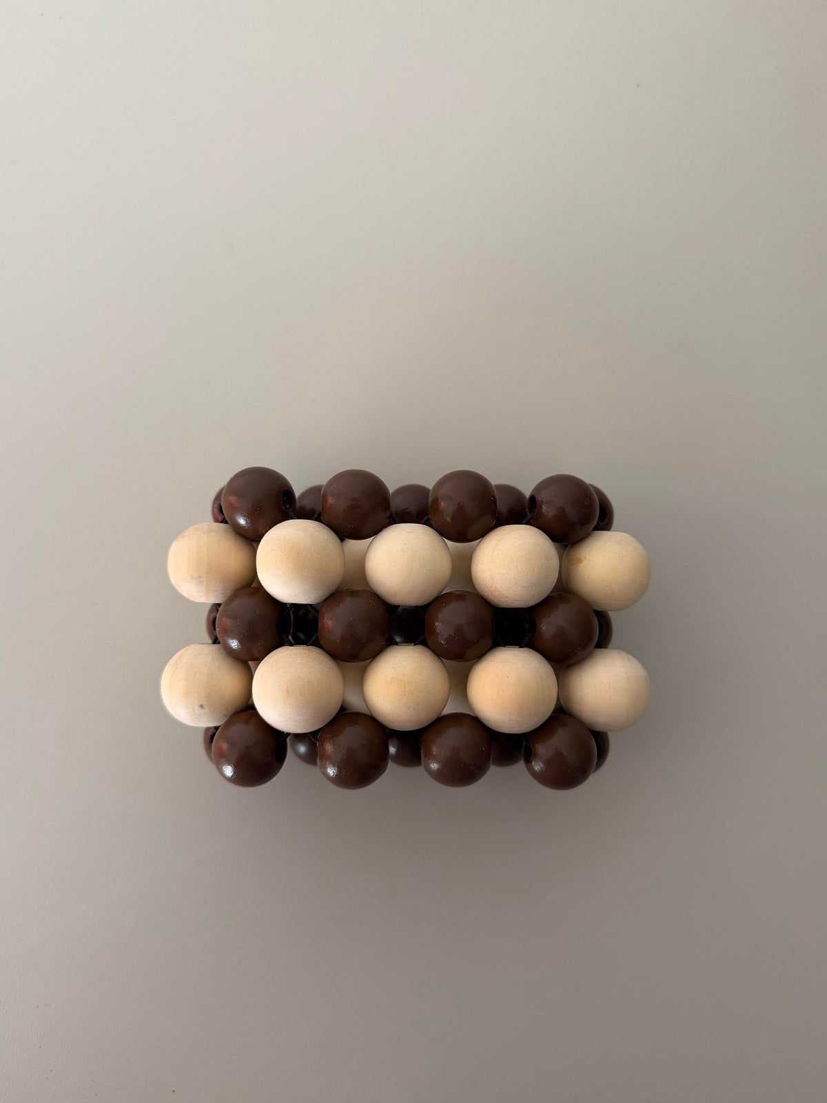 Jumbo Bangle - Natural Et Brown